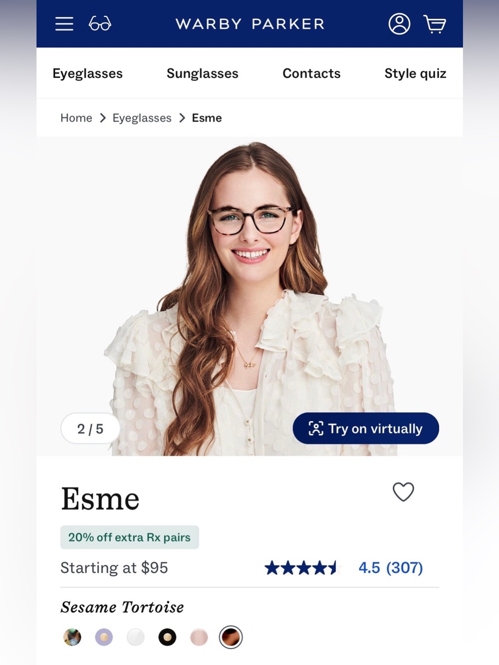 Warby Parker Esme Eyeglasses 🤎